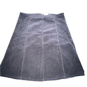UEC VINTAGE CAROLINA BLUES BLACK CORDUROY A-LINE SKIRT SZ 6